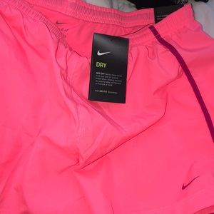 Womens Nike running shorts pink